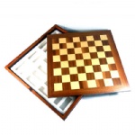 Oak wood style international chessboard