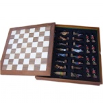 Oak wood style international chessboard