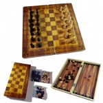 wooden chess set